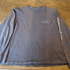 Vineyard vines grey long sleeve t shirt
